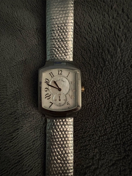Philip Stein Accessories - Philip Stein Signature Women's Watch Silver Lizard Strap Natural Frequency